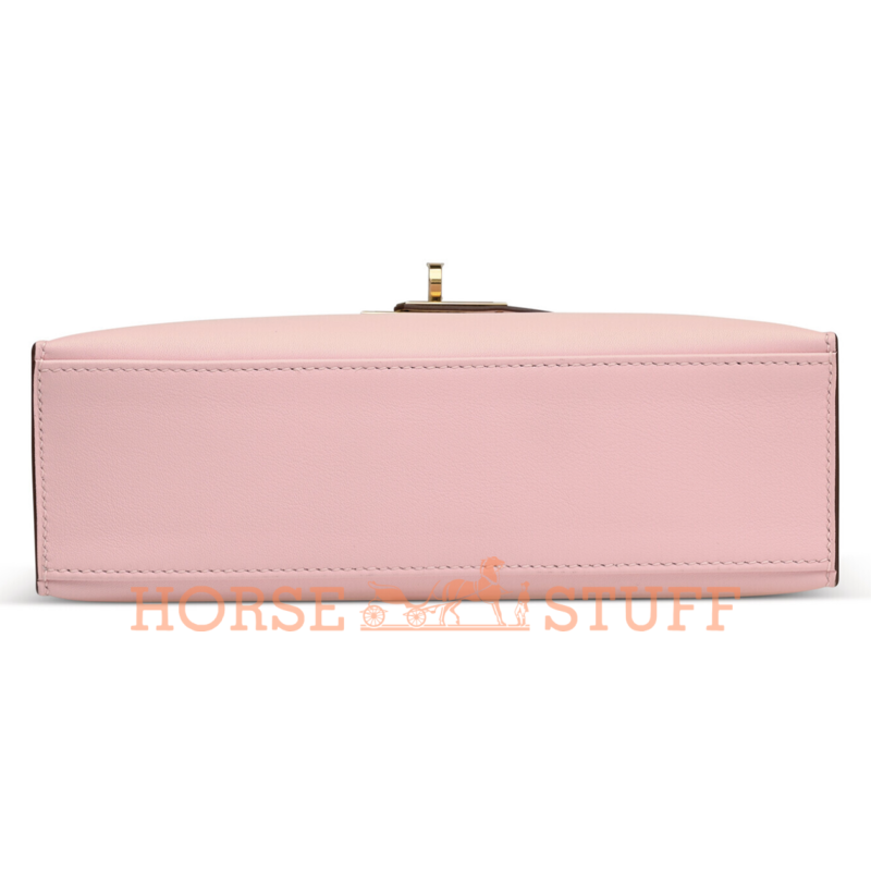 Hermès Kelly Pochette Clutch Special Order HSS Rose Sakura / Nata Swift GHW