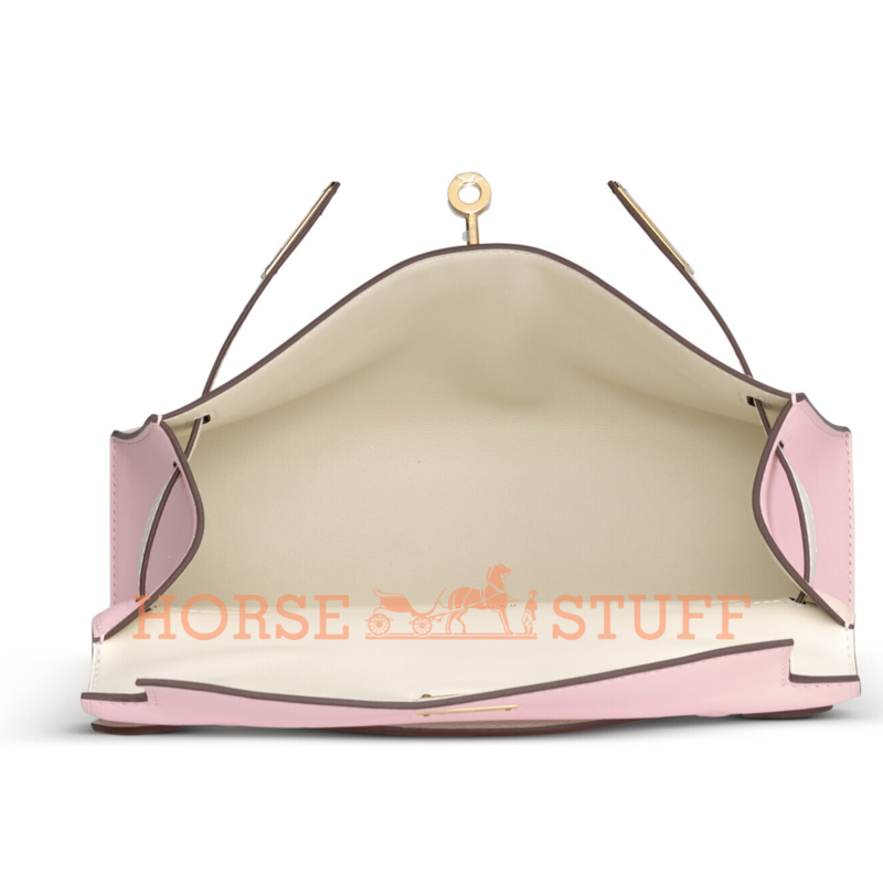 Hermès Kelly Pochette Clutch Special Order HSS Rose Sakura / Nata Swift GHW