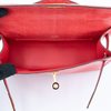 Hermès Kelly Pochette Clutch Bougainvillea Shiny Niloticus Lizard GHW