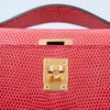 Hermès Kelly Pochette Clutch Bougainvillea Shiny Niloticus Lizard GHW