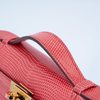 Hermès Kelly Pochette Clutch Bougainvillea Shiny Niloticus Lizard GHW