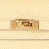 Hermès Kelly Pochette Clutch Beige Shiny Niloticus Lizard GHW