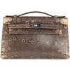 Hermès Kelly Pochette Clutch Ombre ( Desert ) Shiny Salvator Varanus Lizard PHW