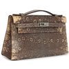 Hermès Kelly Pochette Clutch Ombre ( Desert ) Shiny Salvator Varanus Lizard PHW