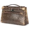 Hermès Kelly Pochette Clutch Ombre ( Desert ) Shiny Salvator Varanus Lizard PHW