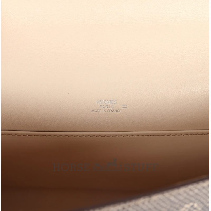 Hermès Kelly Pochette Clutch Ombre ( Desert ) Shiny Salvator Varanus Lizard PHW