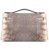 Hermès Kelly Pochette Clutch Ombre ( White ) Shiny Salvator Varanus Lizard PHW