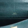 Hermès Kelly Pochette Clutch Vert Cypress Shiny Niloticus Lizard GHW