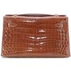 Hermès Kelly Pochette Clutch Miel Lisse Crocodile Niloticus PHW