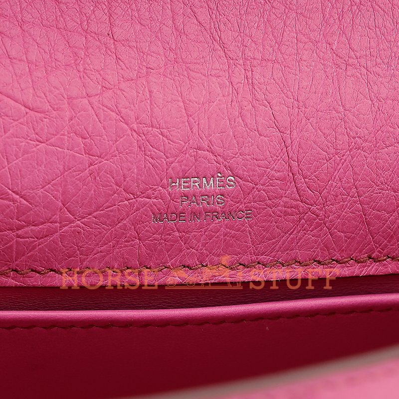 Hermès Kelly Pochette Clutch Fuchsia Ostrich PHW