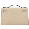 Hermès Kelly Pochette Clutch Parchemin Ostrich GHW