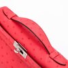 Hermès Kelly Pochette Clutch Rose Texas Ostrich PHW