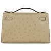 Hermès Kelly Pochette Clutch Trench Ostrich GHW
