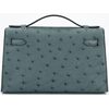 Hermès Kelly Pochette Clutch Vert Amande Ostrich GHW
