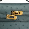 Hermès Kelly Pochette Clutch Vert Amande Ostrich GHW