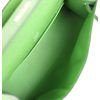 Hermès Kelly Pochette Clutch Vert Yucca Ostrich PHW