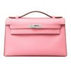 Hermès Kelly Pochette Clutch Rose Confetti Epsom PHW