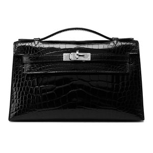 Hermes Kelly Pochette Bleu Saphir Shiny Alligator Gold Hardware – Madison  Avenue Couture