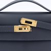 HERMÈS KELLY POCHETTE CLUTCH Ardoise Swift GHW