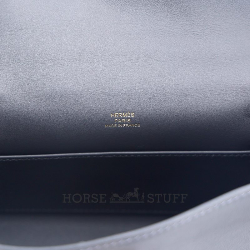 HERMÈS KELLY POCHETTE CLUTCH Ardoise Swift GHW