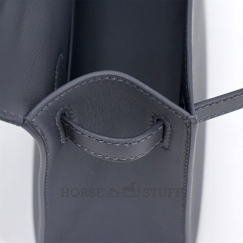 HERMÈS KELLY POCHETTE CLUTCH Ardoise Swift GHW
