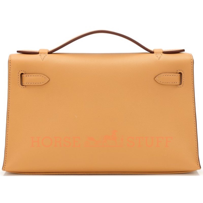 Hermès Kelly Pochette Biscuit Swift GHW