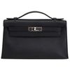 Hermès Kelly Pochette Clutch Black Swift PHW