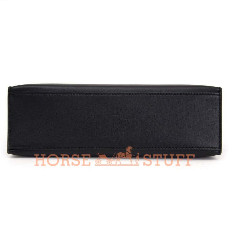 Hermès Kelly Pochette Clutch Black Swift PHW