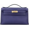 Hermès Kelly Pochette Blue Encre Swift GHW