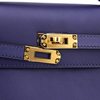 Hermès Kelly Pochette Blue Encre Swift GHW