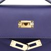 Hermès Kelly Pochette Blue Encre Swift GHW