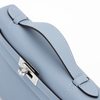 HERMÈS KELLY POCHETTE CLUTCH Blue Lin Swift PHW