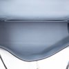 HERMÈS KELLY POCHETTE CLUTCH Blue Lin Swift PHW