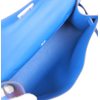 HERMÈS KELLY POCHETTE CLUTCH Blue Royal Swift PHW