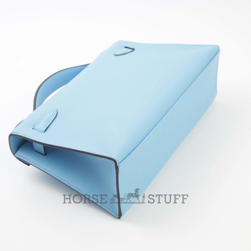 HERMÈS KELLY POCHETTE CLUTCH Celeste Swift PHW