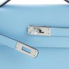 HERMÈS KELLY POCHETTE CLUTCH Celeste Swift PHW