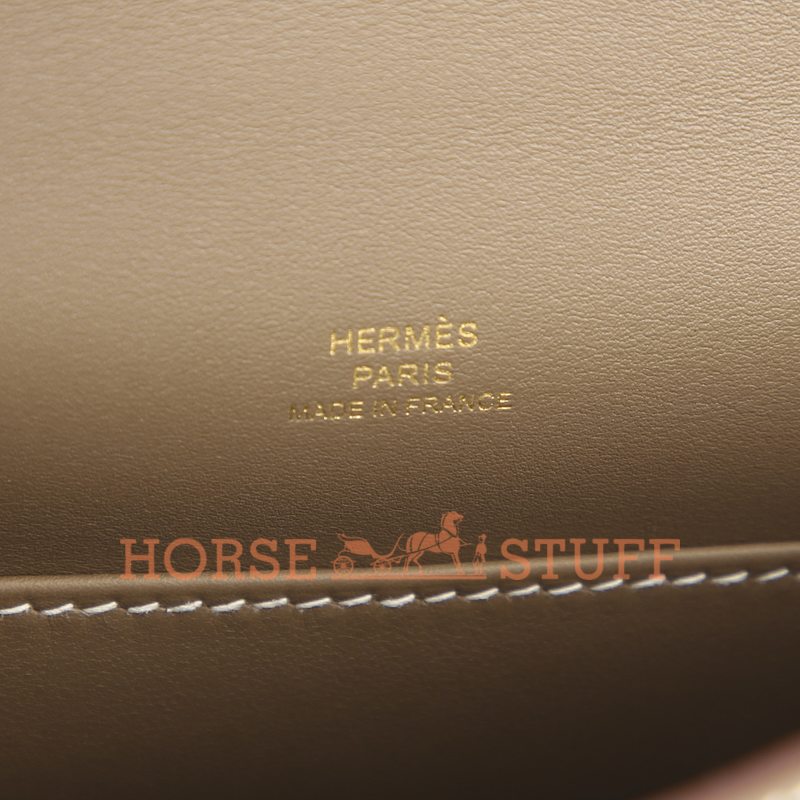 Hermès Kelly Pochette Clutch Etoupe Swift GHW