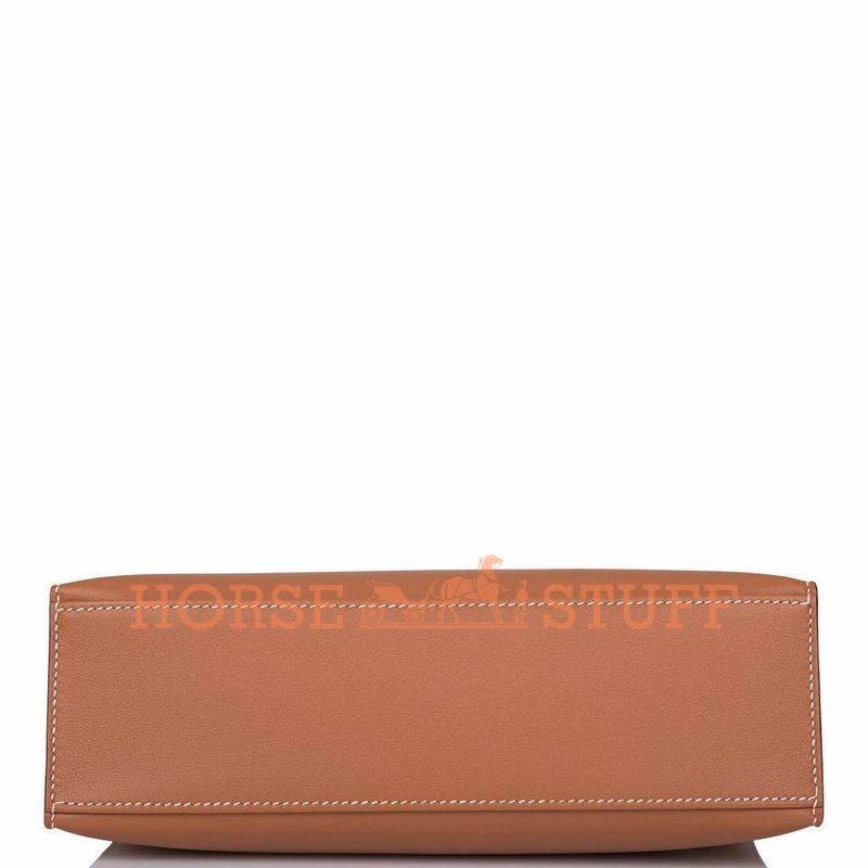 Hermès Kelly Pochette Clutch Gold Swift GHW