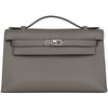 Hermès Kelly Pochette Gris Meyer Swift PHW