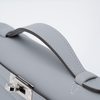 HERMÈS KELLY POCHETTE CLUTCH Gris Pantin Swift PHW