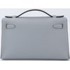 HERMÈS KELLY POCHETTE CLUTCH Gris Pantin Swift PHW