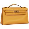 Hermès Kelly Pochette Jaune Ambre Swift GHW