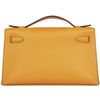 Hermès Kelly Pochette Jaune Ambre Swift GHW