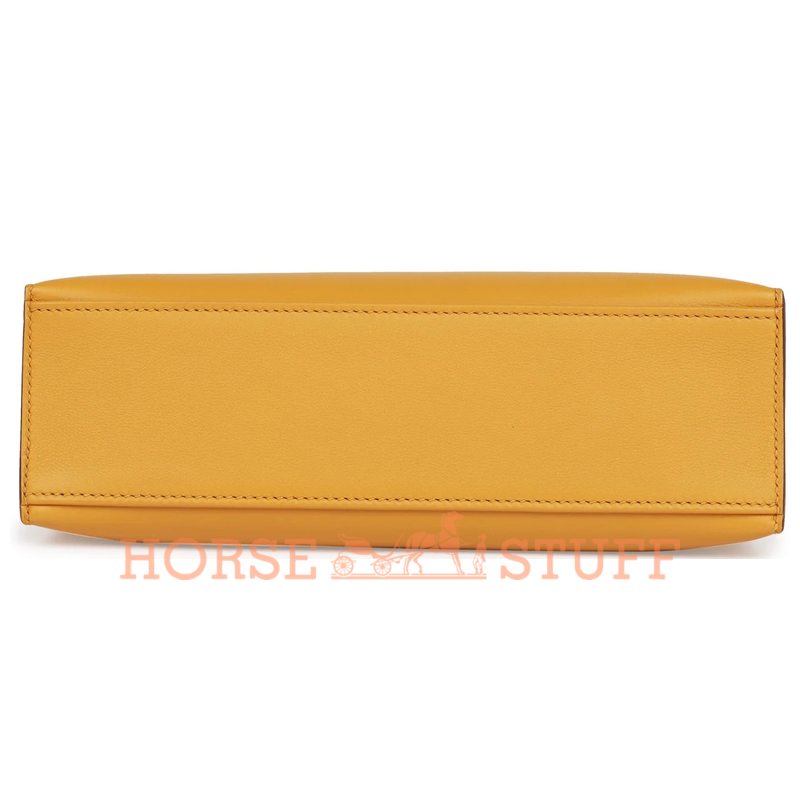 Hermès Kelly Pochette Jaune Ambre Swift GHW