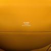 Hermès Kelly Pochette Clutch Jaune Ambre Swift PHW