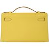 Hermès Kelly Pochette Clutch Lime Swift GHW