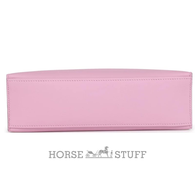 HERMÈS KELLY POCHETTE CLUTCH Mauve Sylvestre Swift PHW