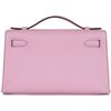 HERMÈS KELLY POCHETTE CLUTCH Mauve Sylvestre Swift RGHW