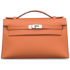 Hermès Kelly Pochette Orange Swift PHW