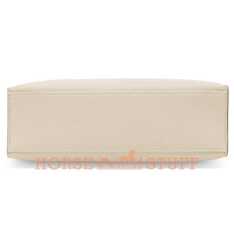 Hermès Kelly Pochette Clutch Parchemin Swift PHW